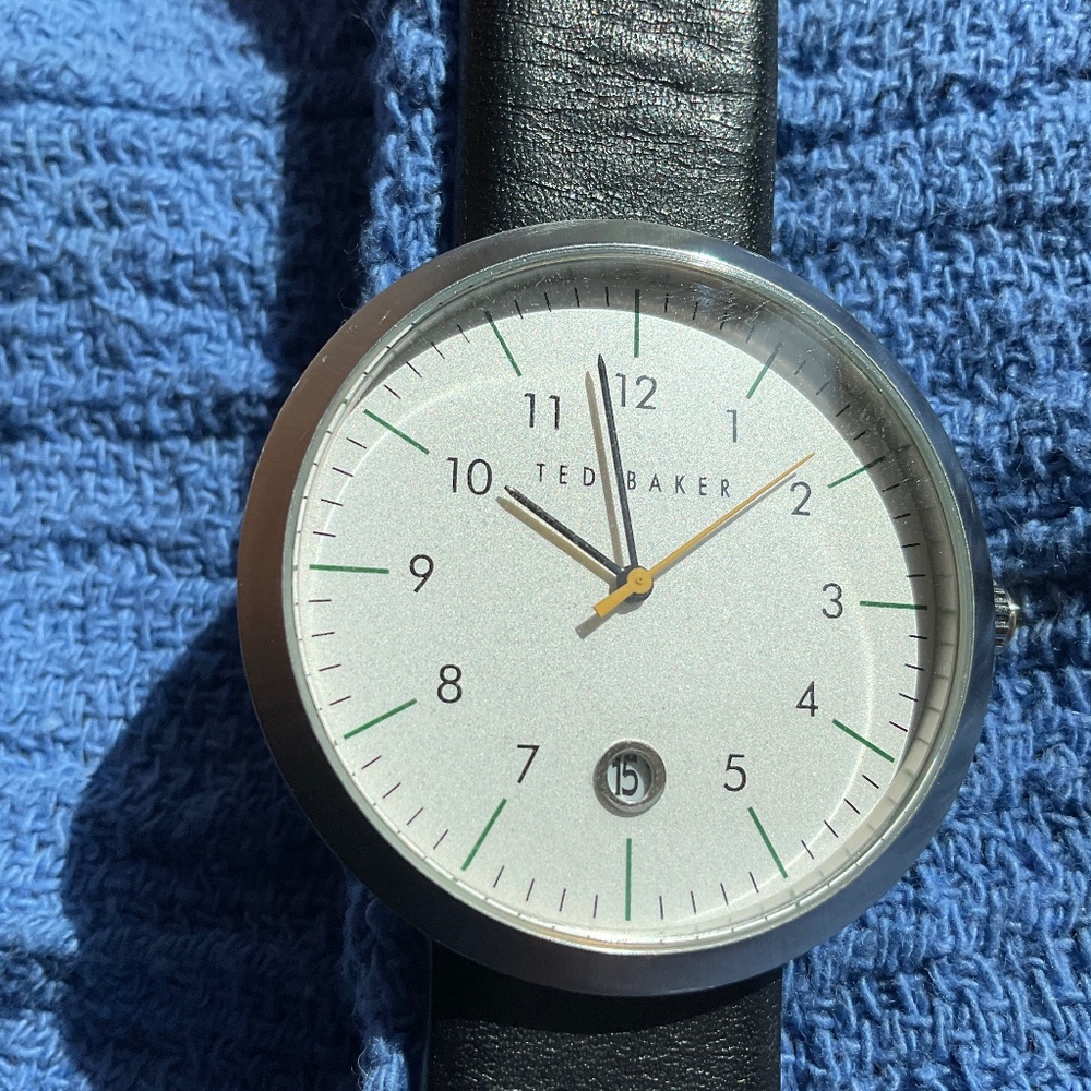 Ted Baker Quartz Watch with original black leather band